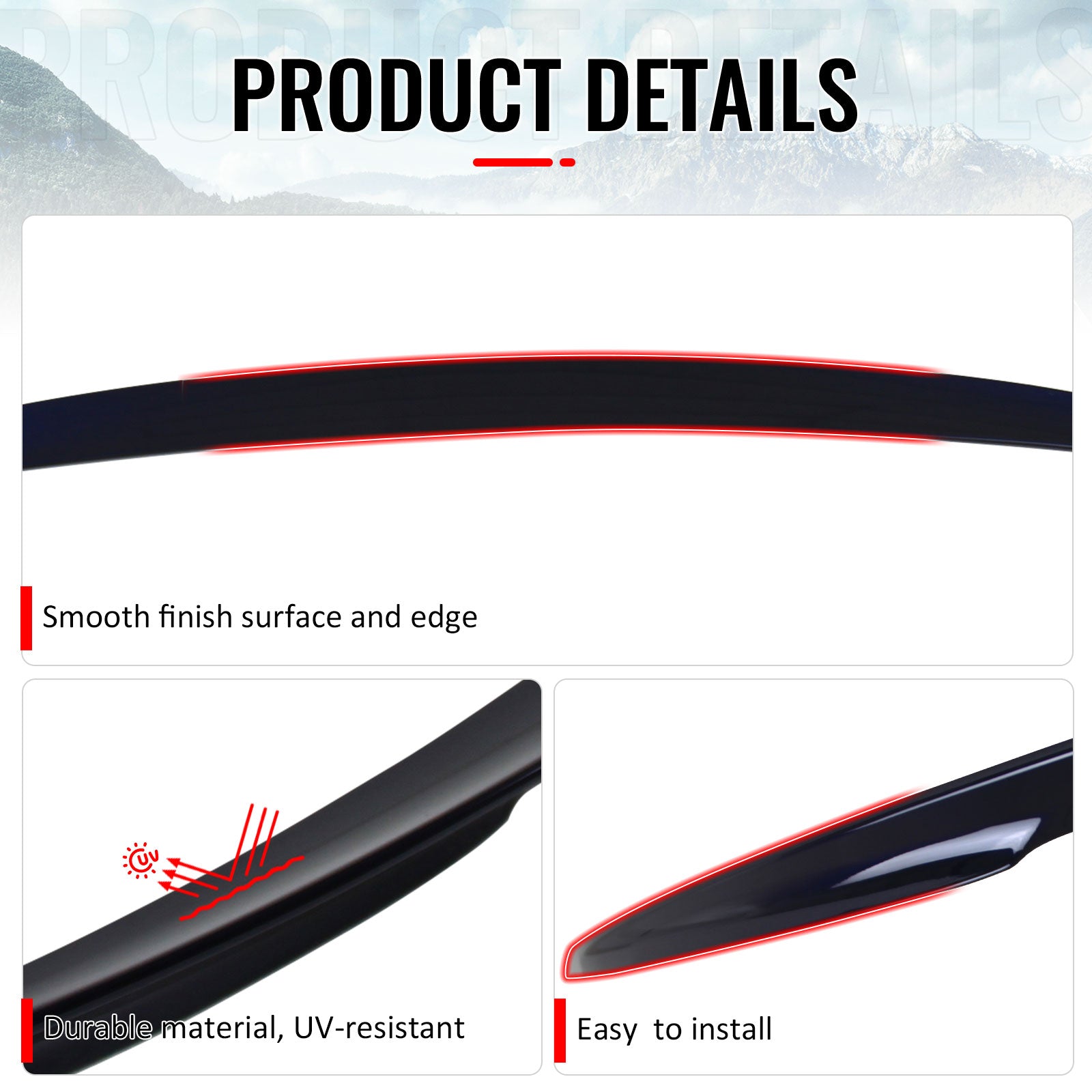 Fits 11-17 BMW F10 5-Series Trunk Spoiler Performance Style Rear Wing #A89 Blue