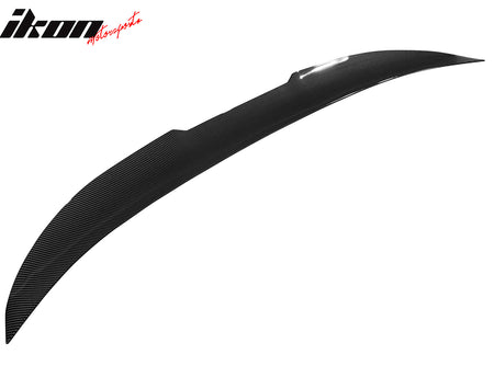 Fits 11-17 BMW F10 5-Series Sedan PSM Style Trunk Spoiler Lip Carbon Fiber Print
