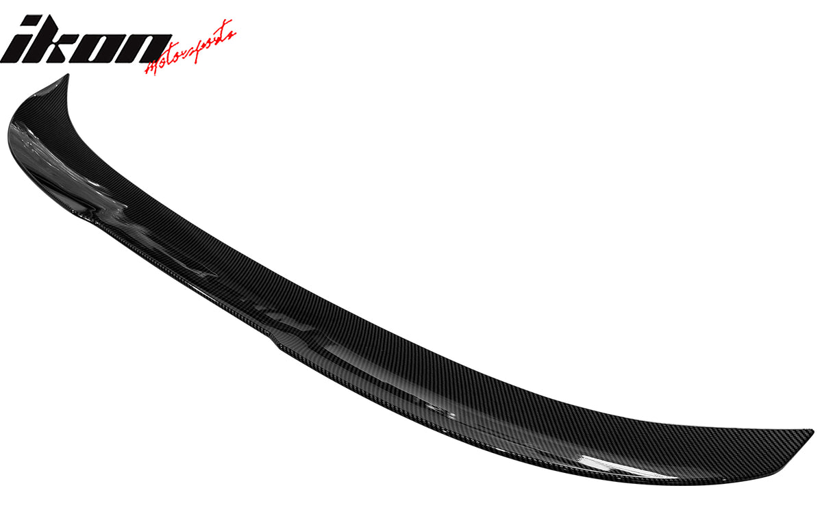 Fits 11-17 BMW F10 5-Series Sedan PSM Style Trunk Spoiler Lip Carbon Fiber Print