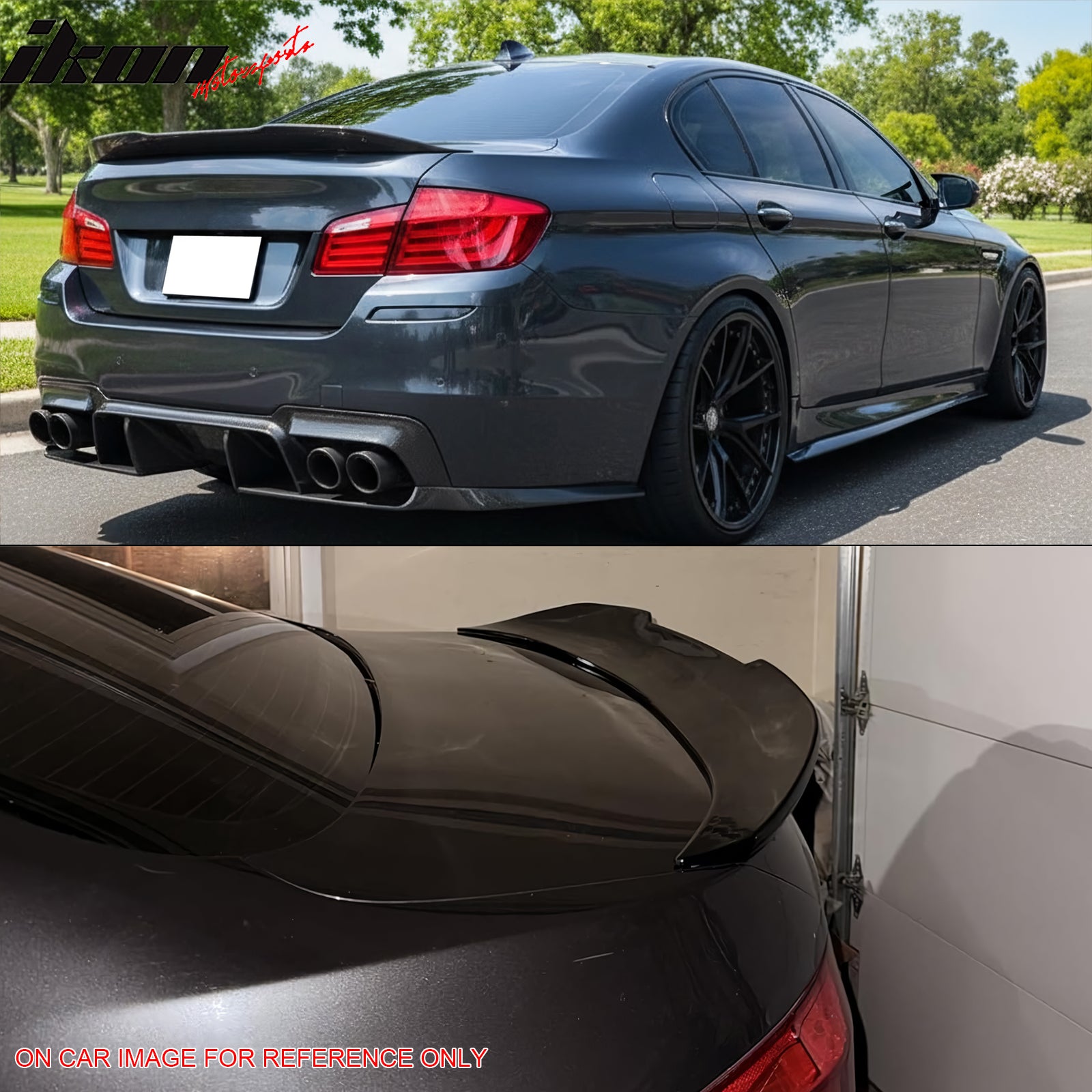 Fits 11-17 BMW F10 5-Series Sedan PSM Style Rear Trunk Spoiler Wing Gloss Black