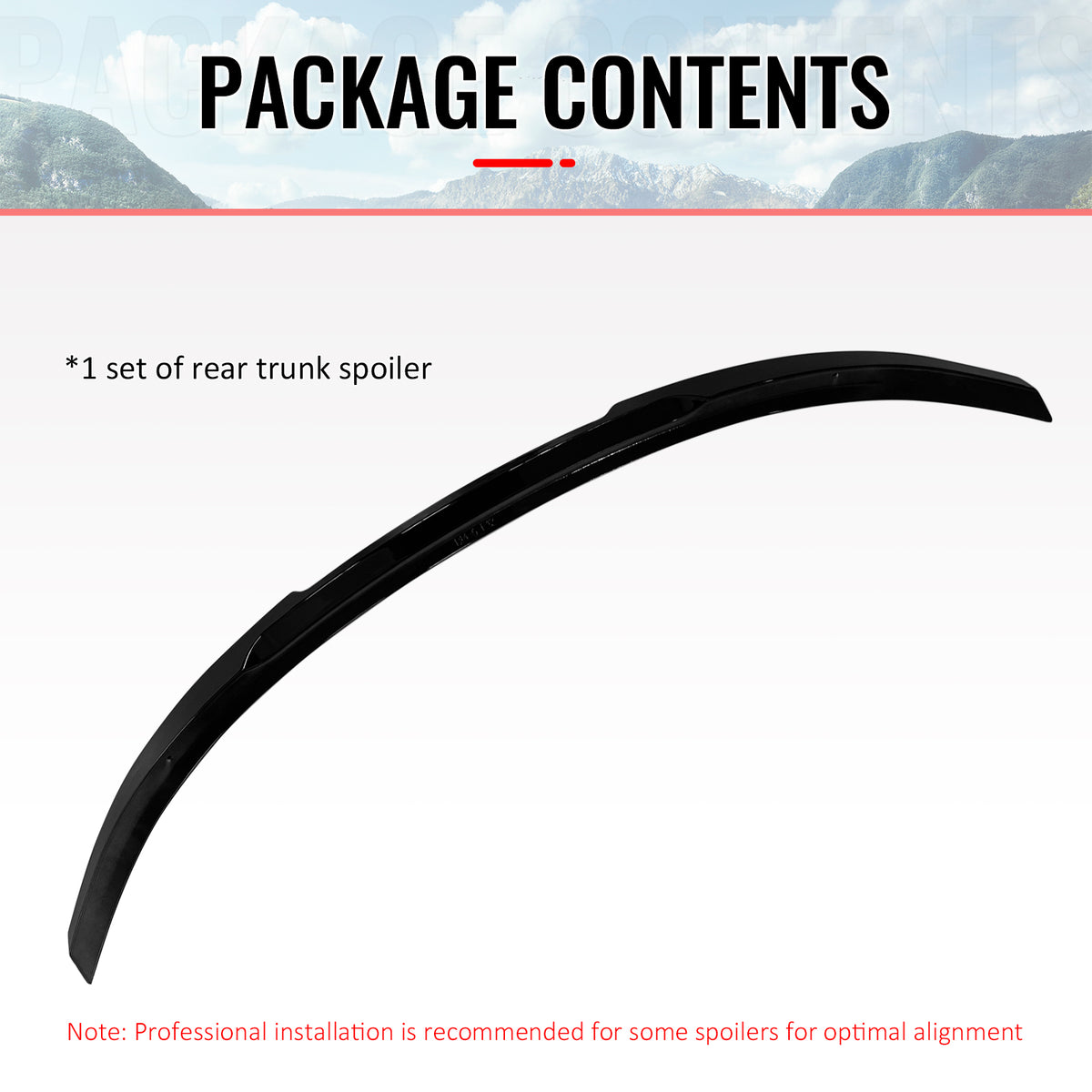 Fits 12-19 BMW F13 6 Series Coupe V Style Gloss Black Rear Trunk Spoiler Wing