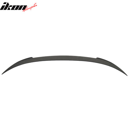 IKON MOTORSPORTS, Trunk Spoiler Compatible with 2012-2019 BMW F13 6 Series Coupe, V Style ABS Plastic Rear Trunk Lid Spoiler Wing Lip