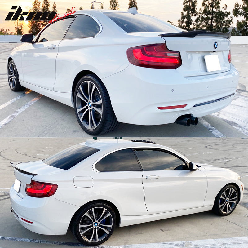 Fits 14-21 BMW 2-Series F22 M4 Style Trunk Spoiler Lip Wing - CF