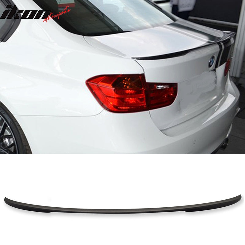 2012-18 BMW F30 3 Series Performance Matte Black Rear Spoiler Wing ABS