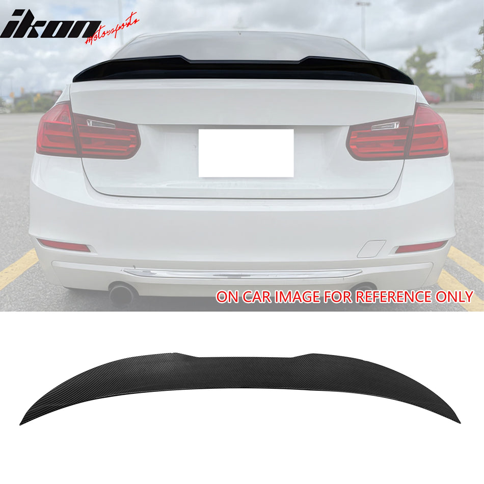 2012-2018 BMW F30 3-Series Sedan PSM Carbon Fiber Print Trunk Spoiler