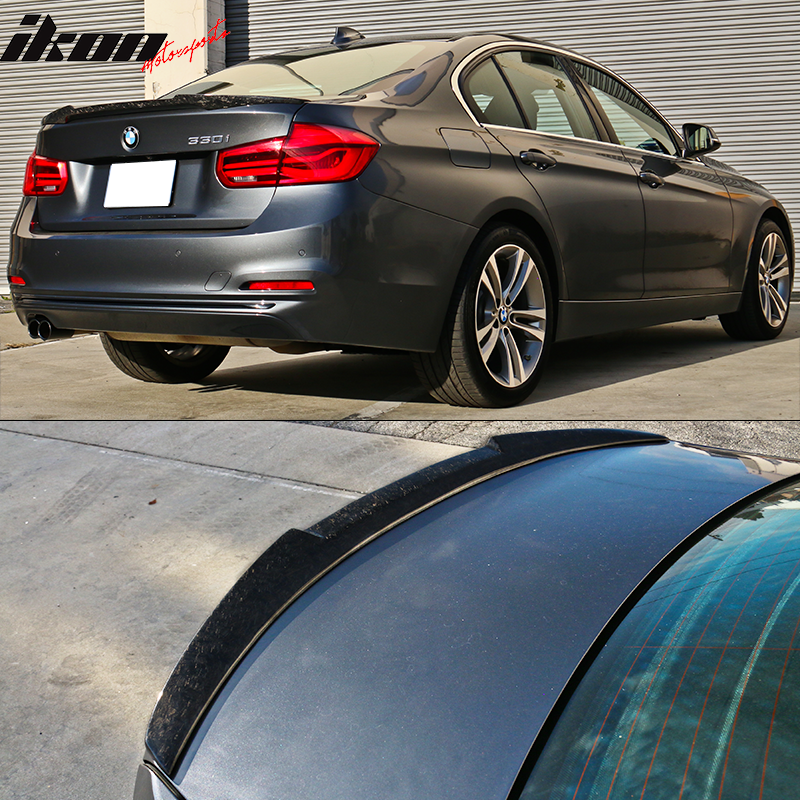 IKON MOTORSPORTS, Trunk Spoiler Compatible With 2012-2019 BMW F30
