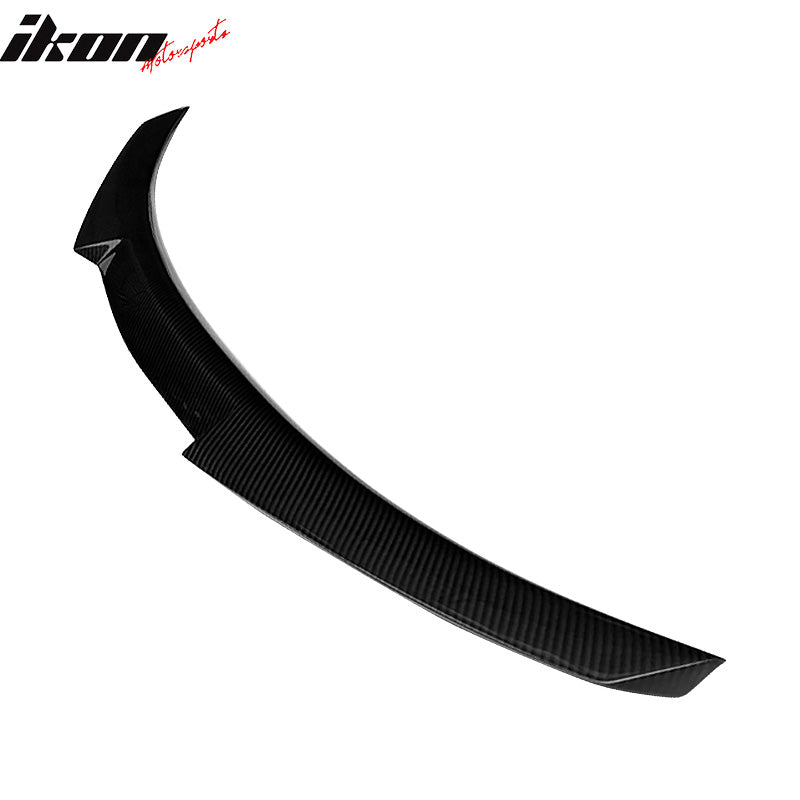 Fits 12-19 BMW 3-Series F30 F80 M4 Style Rear Trunk Spoiler Matte Carbon Fiber