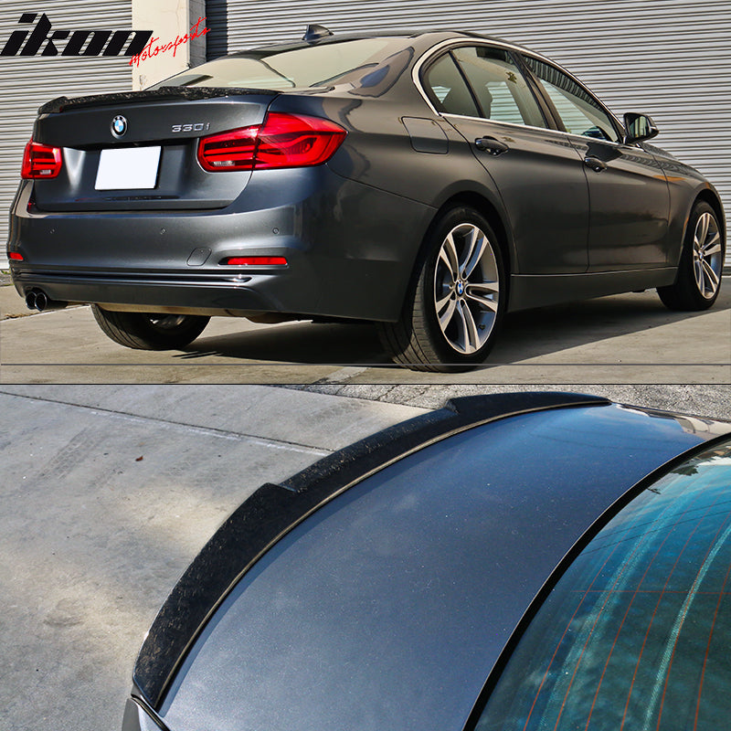 Fits 12-20 BMW 3-Series F30 F80 M4 Style Trunk Spoiler Lip Wing - CF