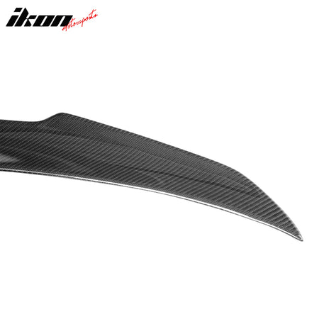 Fits 15-20 BMW F82 M4 Coupe V Style Rear Trunk Spoiler Carbon Fiber Wing Trim