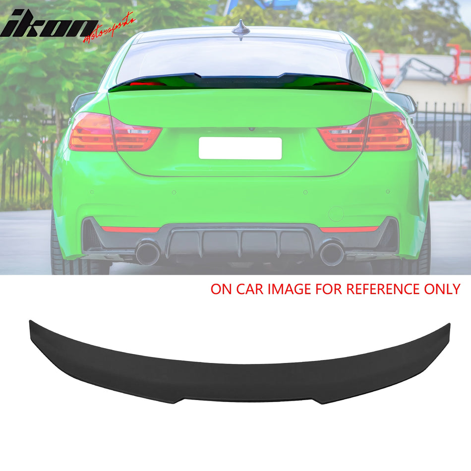 2014-2020 BMW F32 4-Series Coupe PSM Style Matte Black Trunk Spoiler