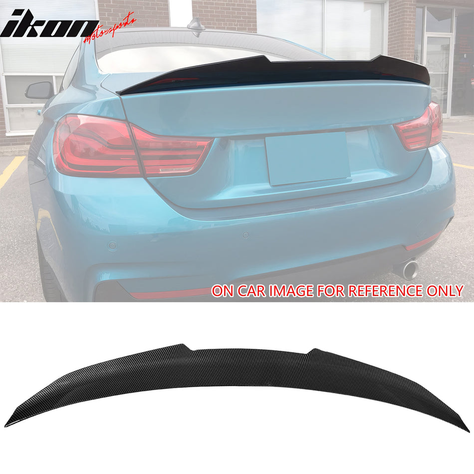 2014-2020 BMW F32 4-Series Coupe PSM Carbon Fiber Print Trunk Spoiler