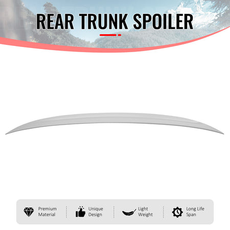 For 14-20 BMW F32 4 Series Performance Trunk Spoiler Wing ABS Painted #300 White