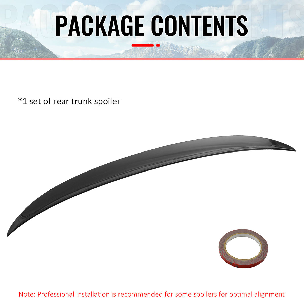 For 14-20 BMW F32 4 Series Performance Trunk Spoiler Wing ABS Painted #475 Black