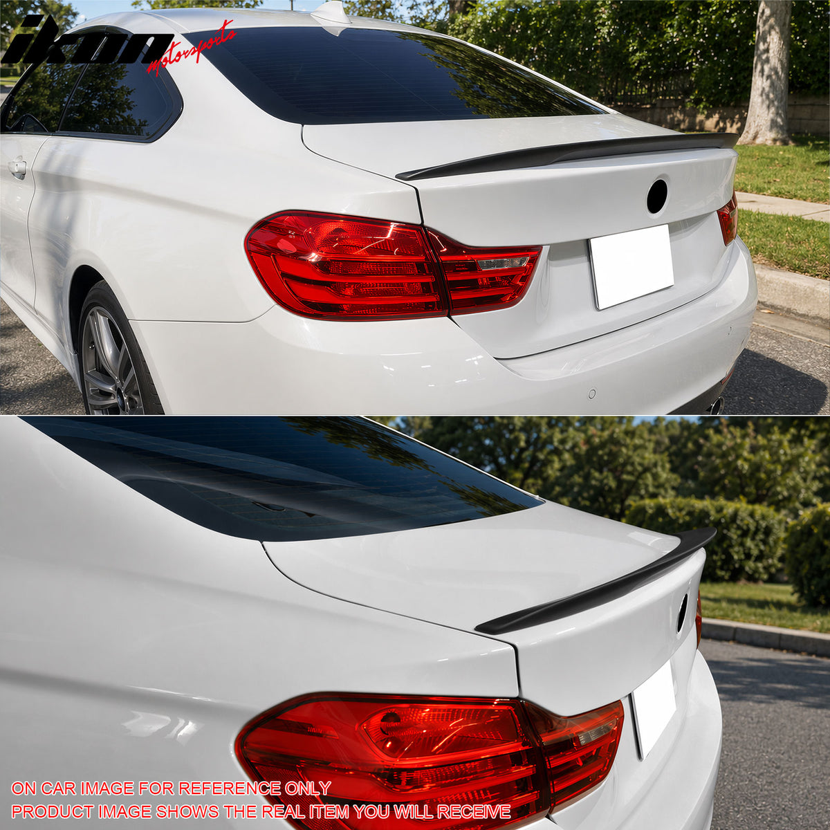 For 14-20 BMW F32 4 Series Performance Trunk Spoiler Wing ABS Painted #475 Black