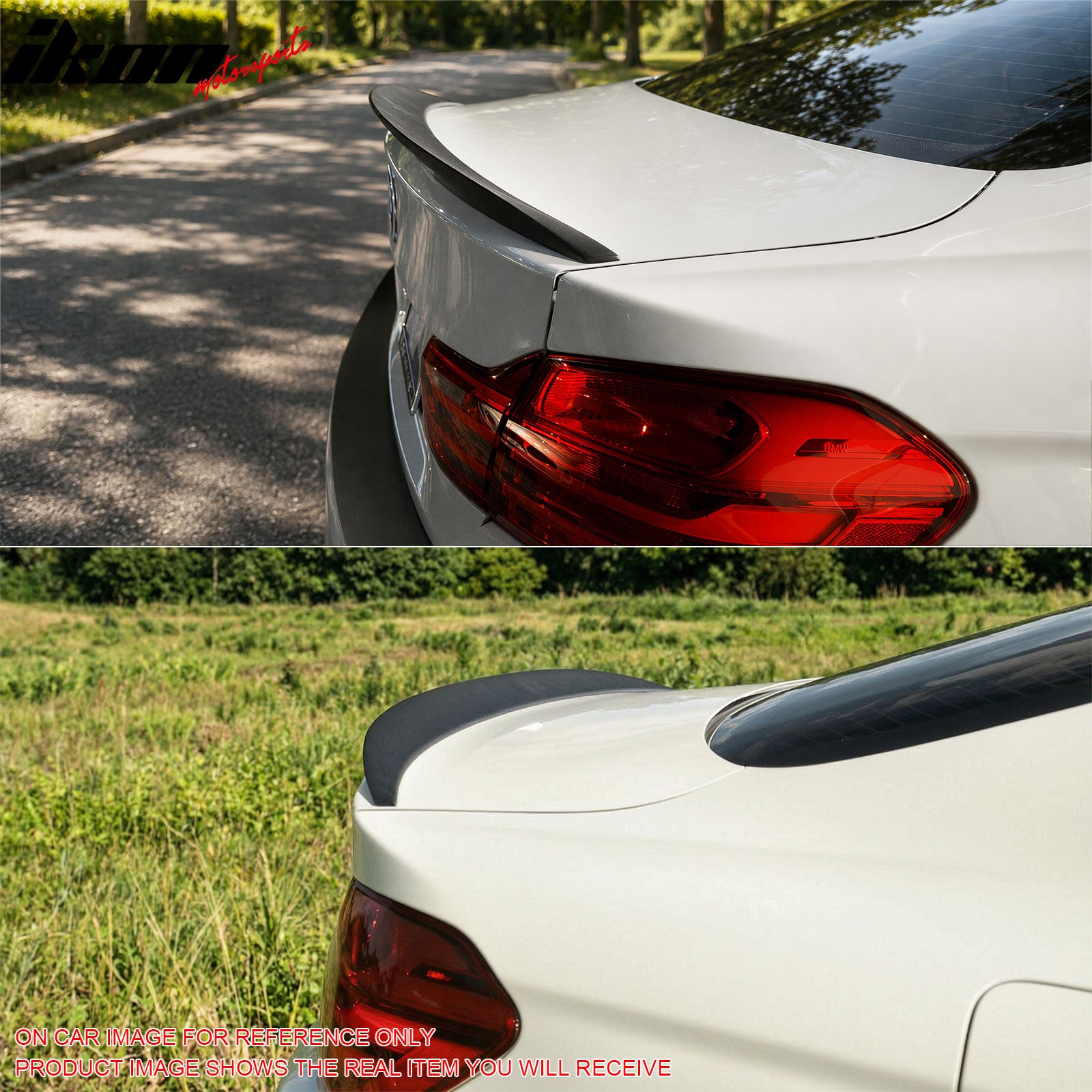 For 14-20 BMW F32 4 Series Performance Trunk Spoiler Wing ABS Painted #475 Black