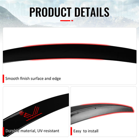 For 14-20 BMW F32 4 Series Performance Trunk Spoiler Wing ABS Painted #668 Black