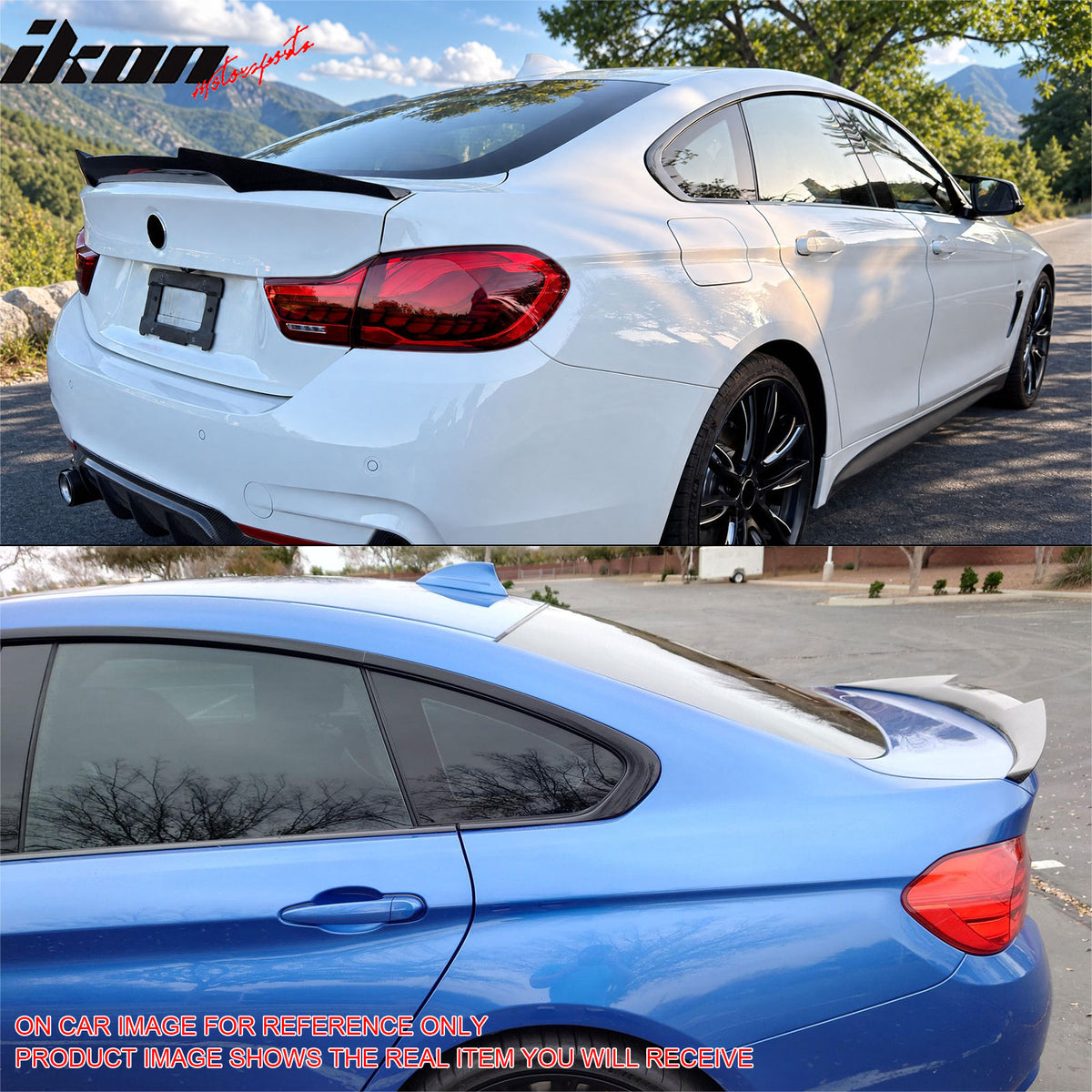 For 2015-2020 BMW F36 4-Series Gran Coupe M4 Style Trunk Spoiler Gloss Black ABS