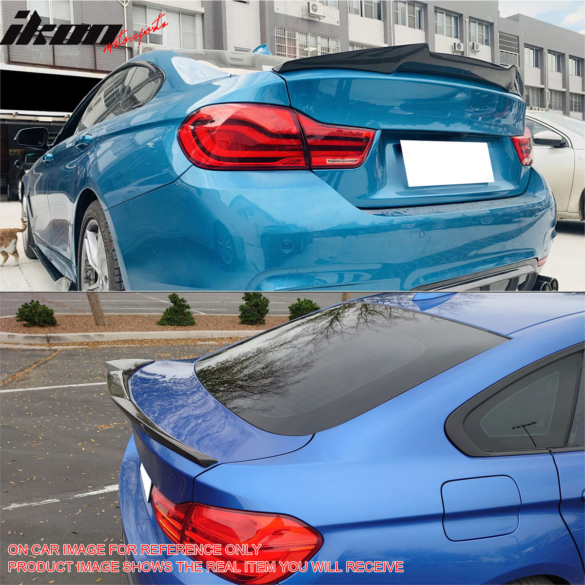 For 2015-2020 BMW F36 4-Series Gran Coupe M4 Style Trunk Spoiler Gloss Black ABS