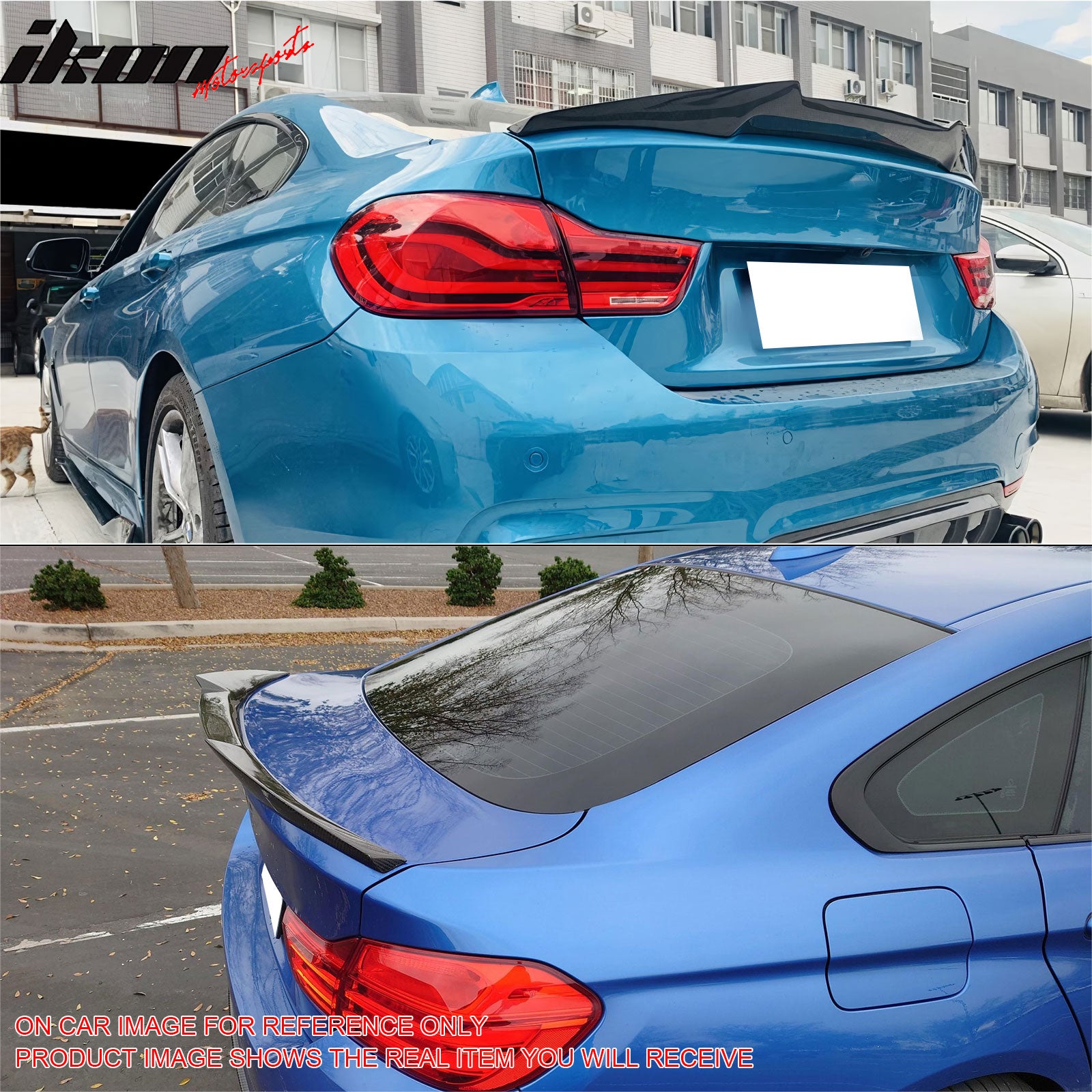 For 2015-2020 BMW F36 4-Series Gran Coupe M4 Style Trunk Spoiler Gloss Black ABS