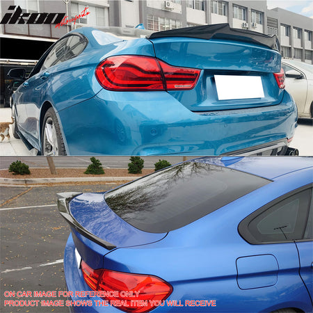 For 2015-2020 BMW F36 4-Series Gran Coupe M4 Style Trunk Spoiler Gloss Black ABS