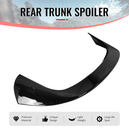 Fits 16-22 BMW X1 F48 IKON Style Gloss Black Rear Window Roof Spoiler Wing ABS