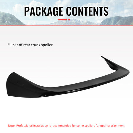 Fits 16-22 BMW X1 F48 IKON Style Gloss Black Rear Window Roof Spoiler Wing ABS