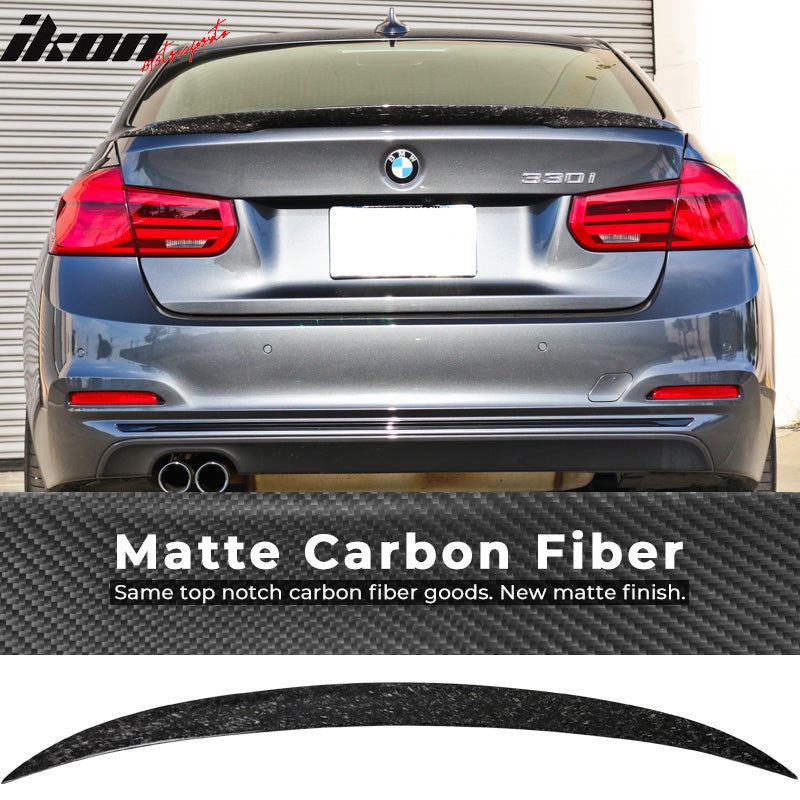 2012-2018 BMW F30 F80 P Style Forged Carbon Fiber Trunk Spoiler