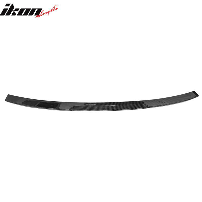 Fits 20-22 BMW G12 7-Series 740i 750Li Rear Trunk Spoiler Carbon Fiber Print ABS