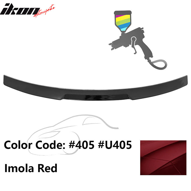 2020-2022 BMW G12 7-Series IKON Style Trunk Spoiler Painted #405 Imola Red ABS