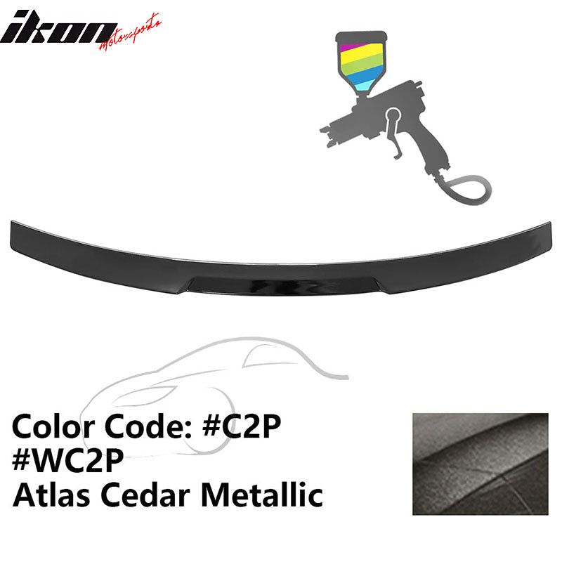 2020-2022 BMW G12 7-Series IKON Style Trunk Spoiler Painted #C2P Atlas Cedar Metallic ABS