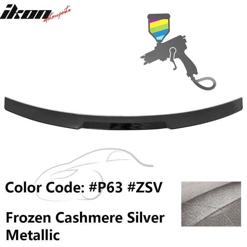 2020-2022 BMW G12 7-Series IKON Style Trunk Spoiler Painted #P63 Frozen Cashmere Silver Metallic ABS