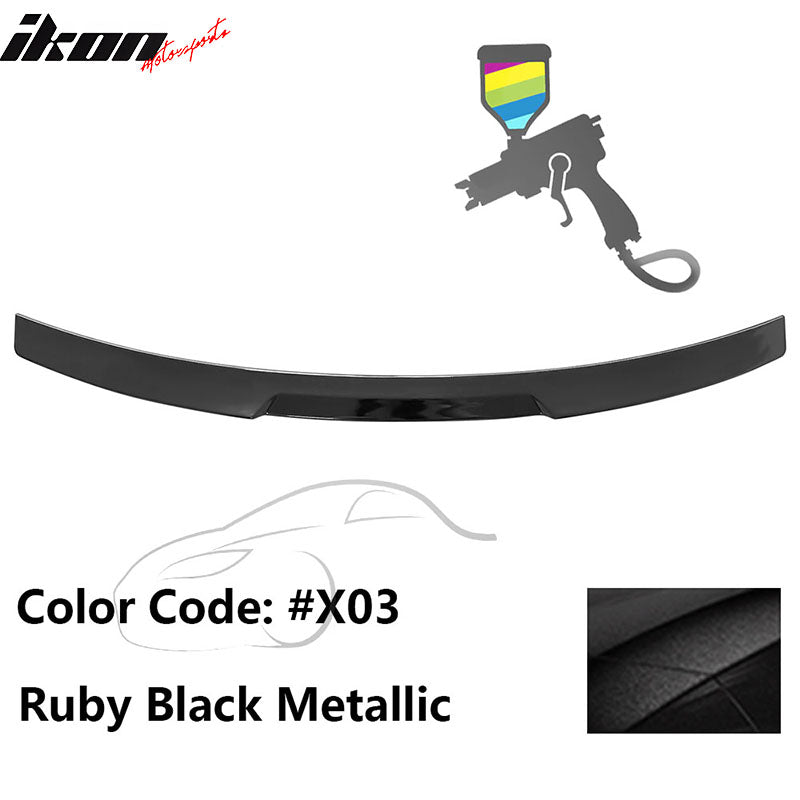 2020-2022 BMW G12 7-Series IKON Style Trunk Spoiler Painted #X03 Ruby Black Metallic ABS
