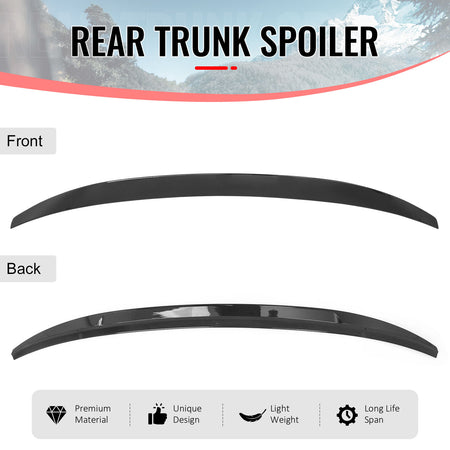 Fits 16-22 BMW G11 G12 7-Series 740i 745e IKON Trunk Spoiler Gloss Black ABS