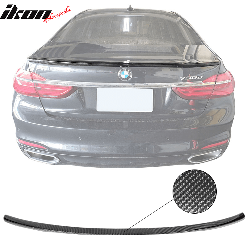 16-20 BMW G11 G12 7 Series Sedan M-Tech Rear Spoiler Wing Carbon Fiber