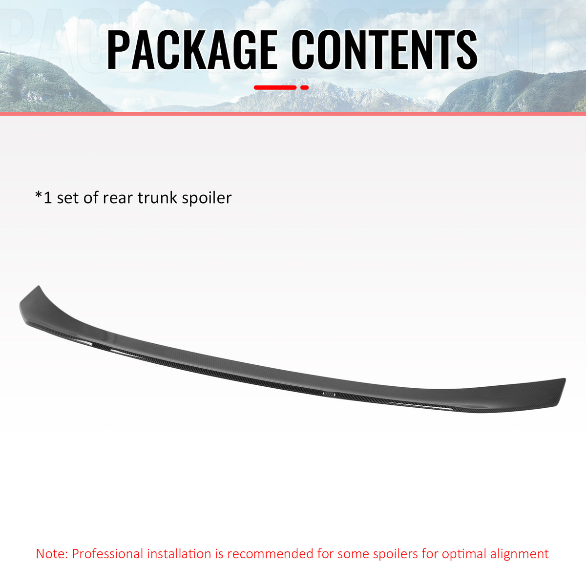 For 20-26 BMW 840i M8 Gran Coupe 4DR PSM Style Trunk Spoiler Carbon Fiber Print