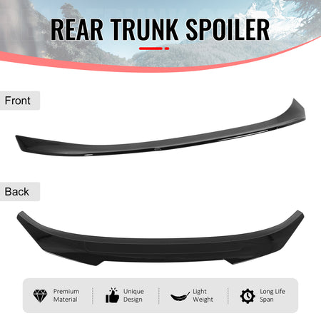 For 20-26 BMW 840i M8 Gran Coupe G16 F93 PSM Style Trunk Spoiler Gloss Black ABS