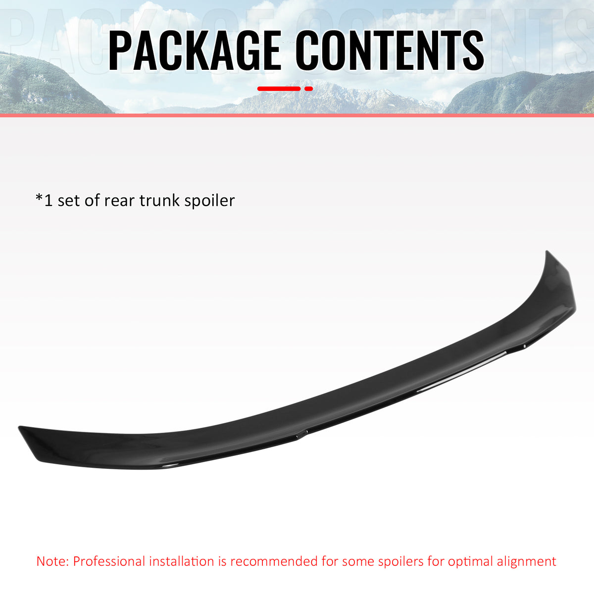 For 20-26 BMW 840i M8 Gran Coupe G16 F93 PSM Style Trunk Spoiler Gloss Black ABS