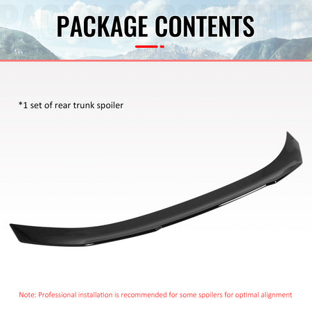 For 20-26 BMW 840i M8 Gran Coupe G16 F93 PSM Style Trunk Spoiler Gloss Black ABS