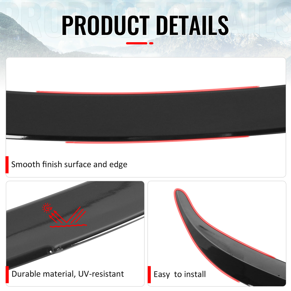 Fits 20-26 BMW 840i M8 Gran Coupe G16 F93 V Style Trunk Spoiler Gloss Black ABS