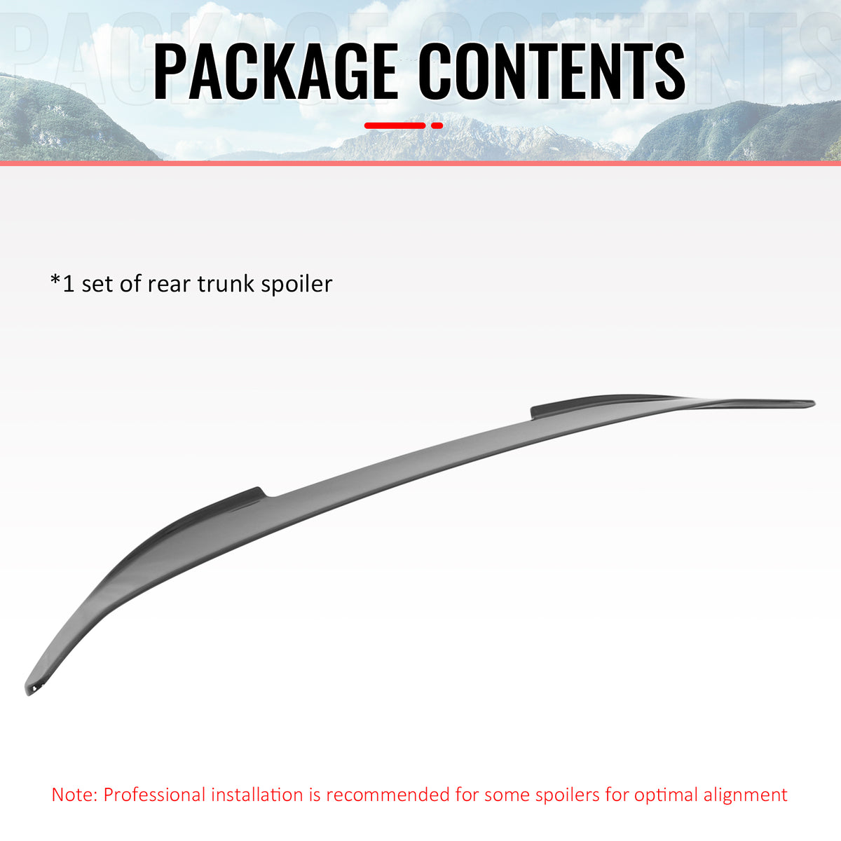 Fits 20-26 BMW 840i M8 Gran Coupe G16 F93 V Style Trunk Spoiler Gloss Black ABS