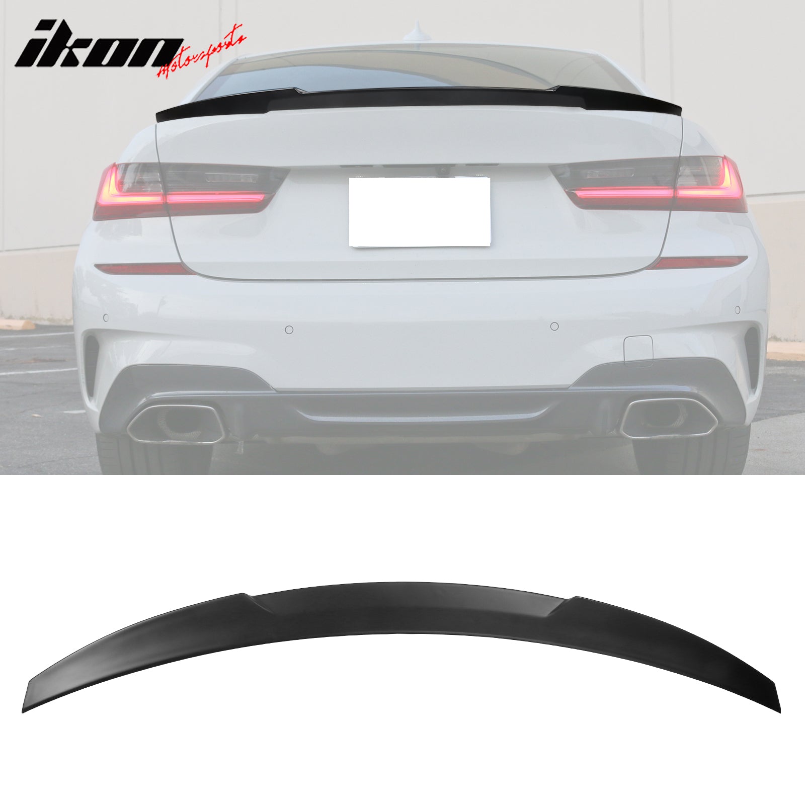 Fits 19-23 BMW 3-Series G20 M4 Style ABS Rear Trunk Spoiler Wing Lip