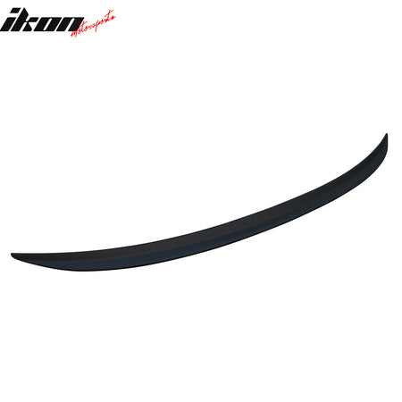 IKON MOTORSPORTS, Trunk Spoiler Compatible with 2019-2024 BMW G20 3 Series, M-Performance Style ABS Plastic Rear Trunk Lid Spoiler Wing Lip