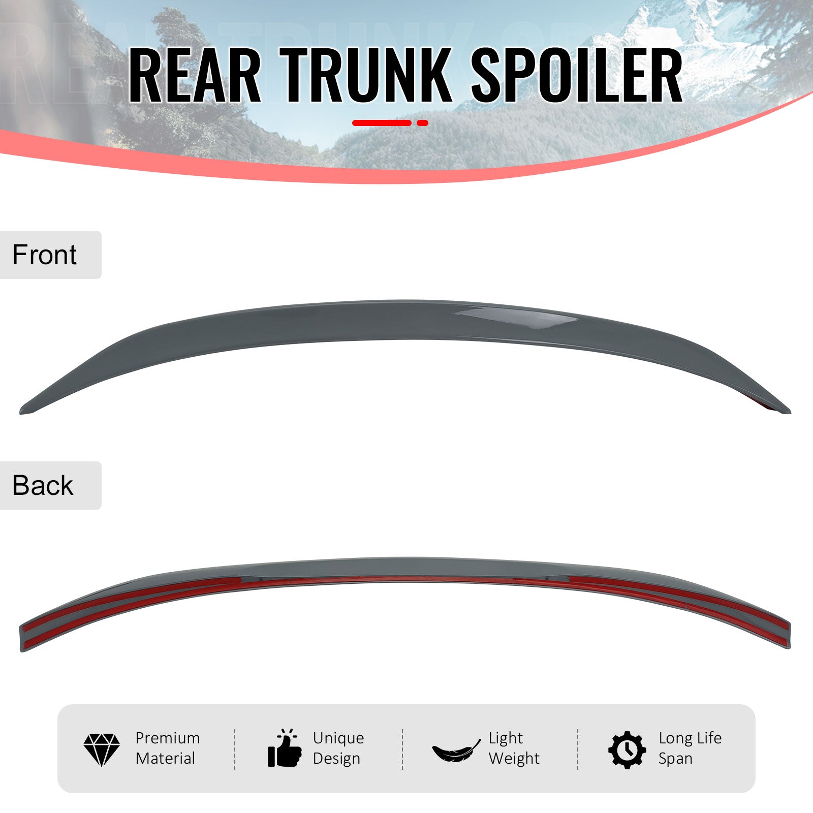 For 19-26 BMW G20 3-Series/G80 M3 Trunk Spoiler M Performance Rear Wing #C4P Lip