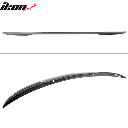 Fits 19-25 BMW 3-Series G20 G80 M3 P Style Rear Trunk Spoiler Real Carbon Fiber