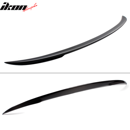 Fits 19-25 BMW 3-Series G20 G80 M3 P Style Rear Trunk Spoiler Real Carbon Fiber