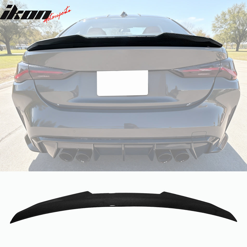 2021-2026 BMW G22 4-Series Coupe PSM Carbon Fiber Print Trunk Spoiler