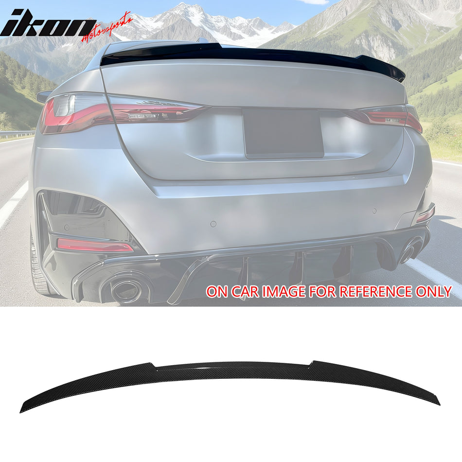 2022-2025 BMW G26 Gran Coupe & i4 M4 Trunk Spoiler Carbon Fiber Print