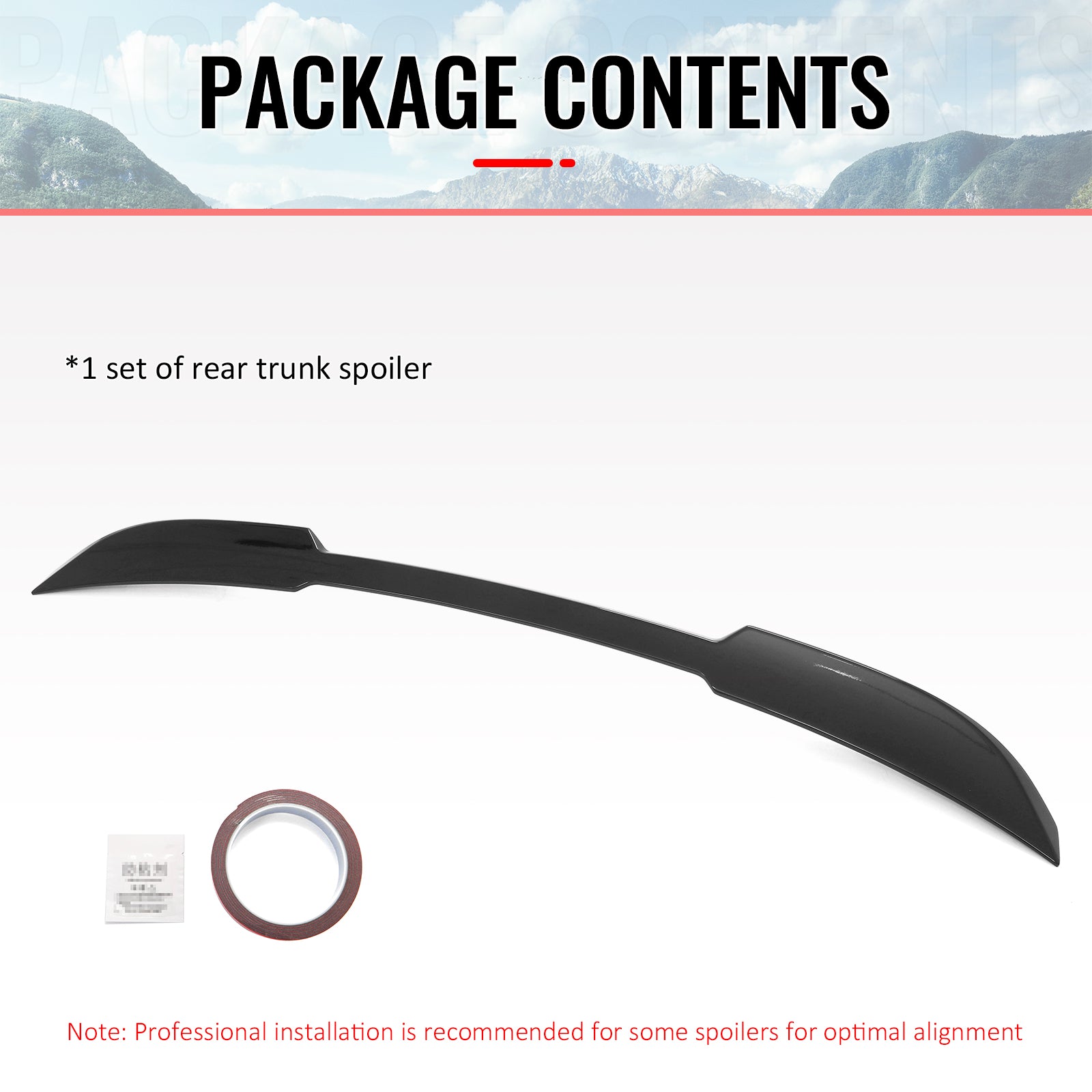Fits 17-23 BMW 5 Series G30 F90 M5 IKON Style Trunk Spoiler Wing Gloss Black ABS