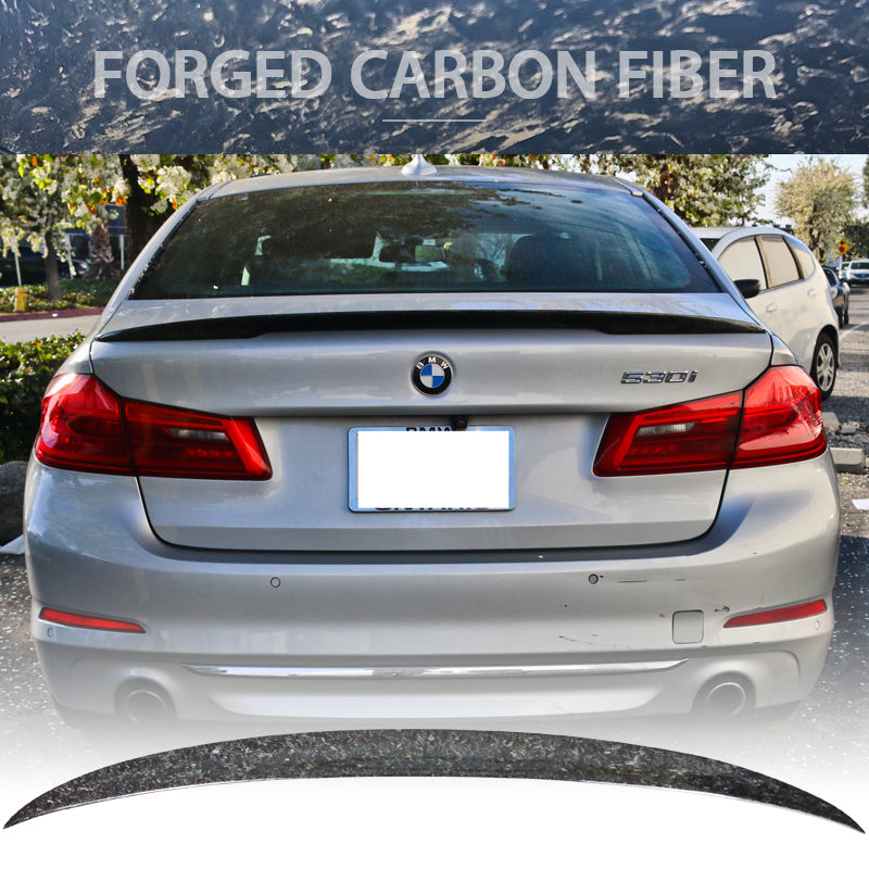 2017-2023 BMW 5 Series IKON Style Forged Carbon Fiber Trunk Spoiler