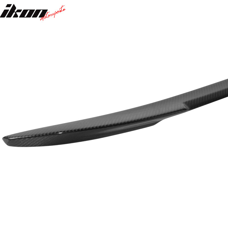 Fits 17-23 BMW G30 5-Series 4DR M4 Style Trunk Spoiler Carbon Fiber Rear Wing
